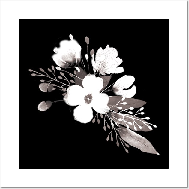 Romantic Floral 1 - BW2 - Full Size Image Wall Art by Paloma Navio